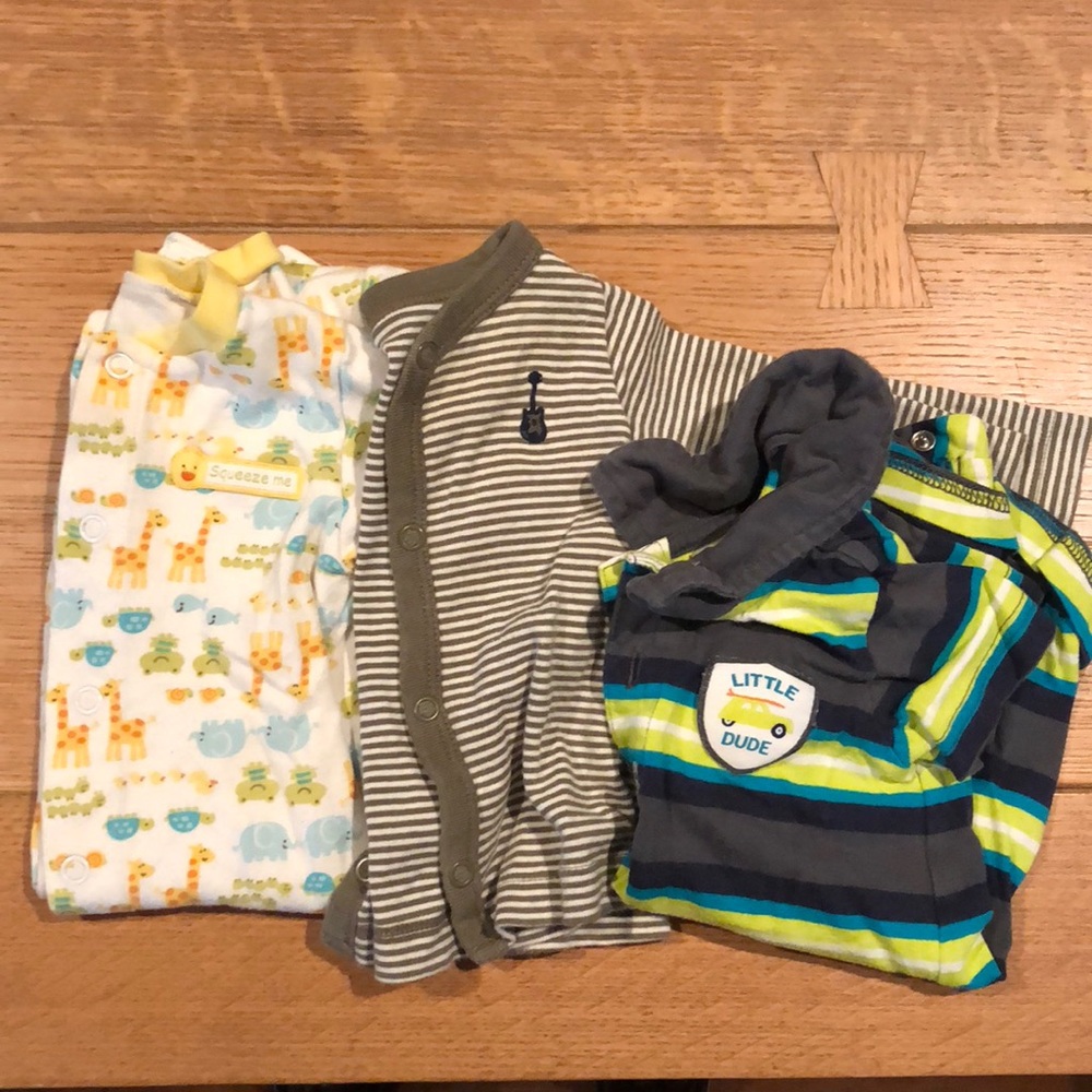 Set of assorted Carter’s baby shirts